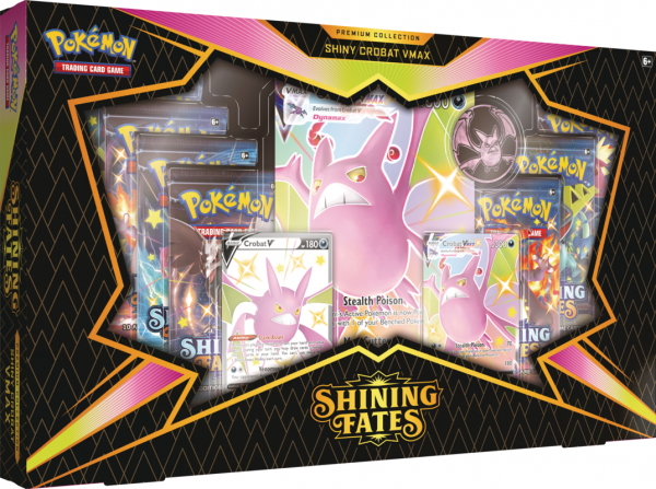 Pokémon Shining Fates Premium Collection Shiny Crobat VMAX vrijstaand