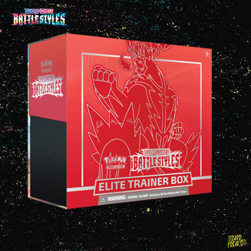 Pokemon Sword and Shield Battle Styles red Elite trainer box